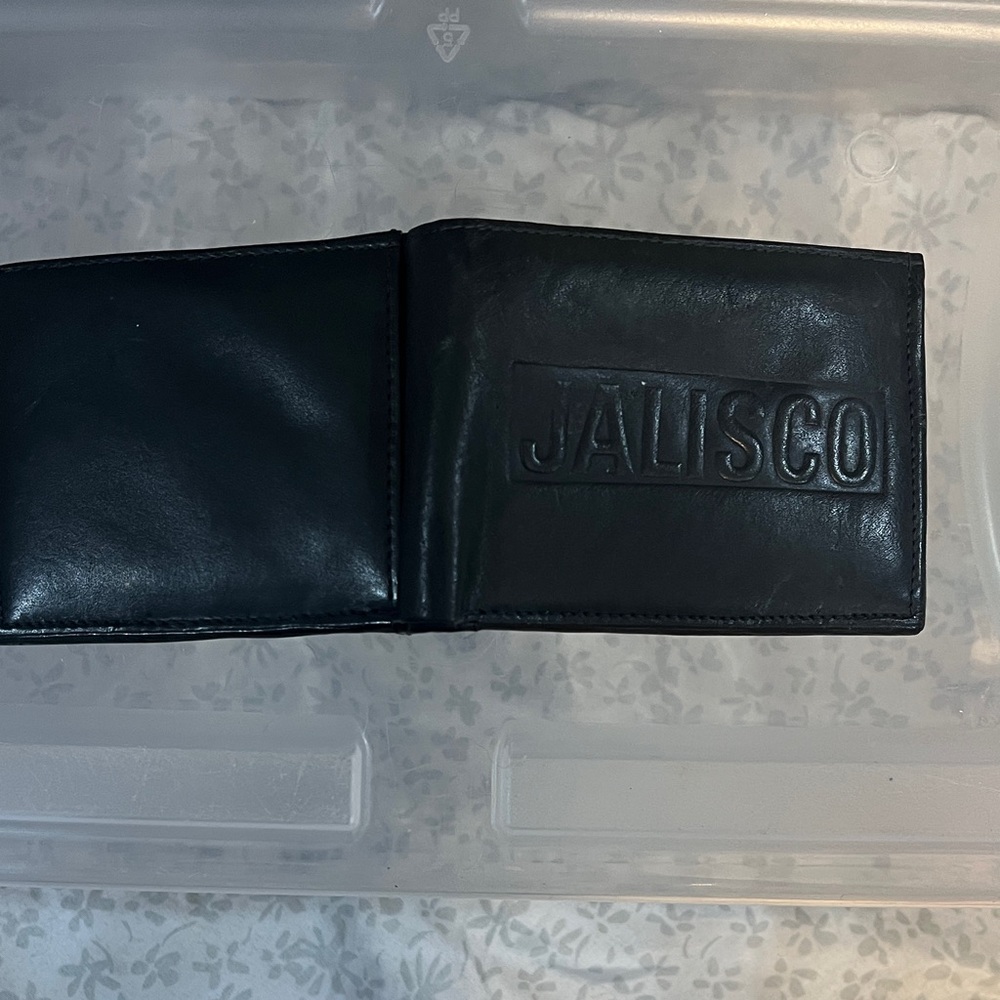 Black Leather Card Holder